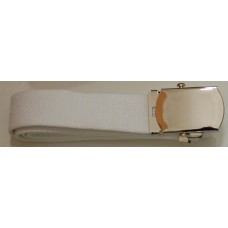 Cintura bianca bassa (cm. 3)  per Marina militare